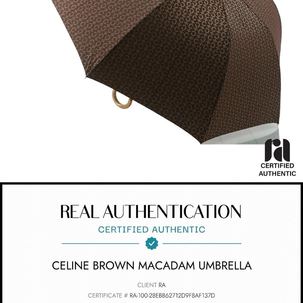Celine Elegant Brown Patterned Umbrella